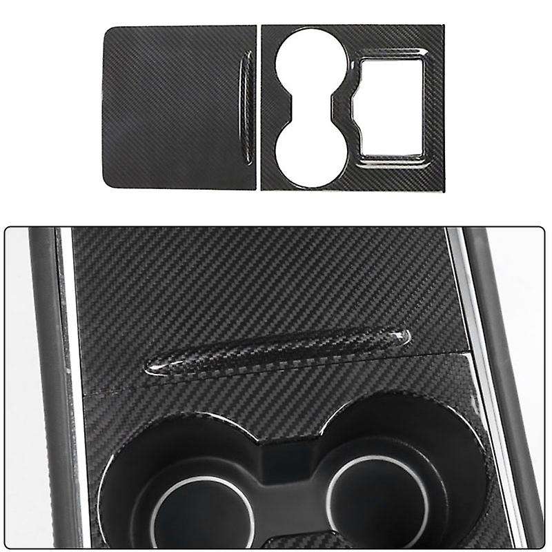 Car Matte Carbon Fiber Center Console Instrument Panel Protective Sticker Decoration Trim for Model