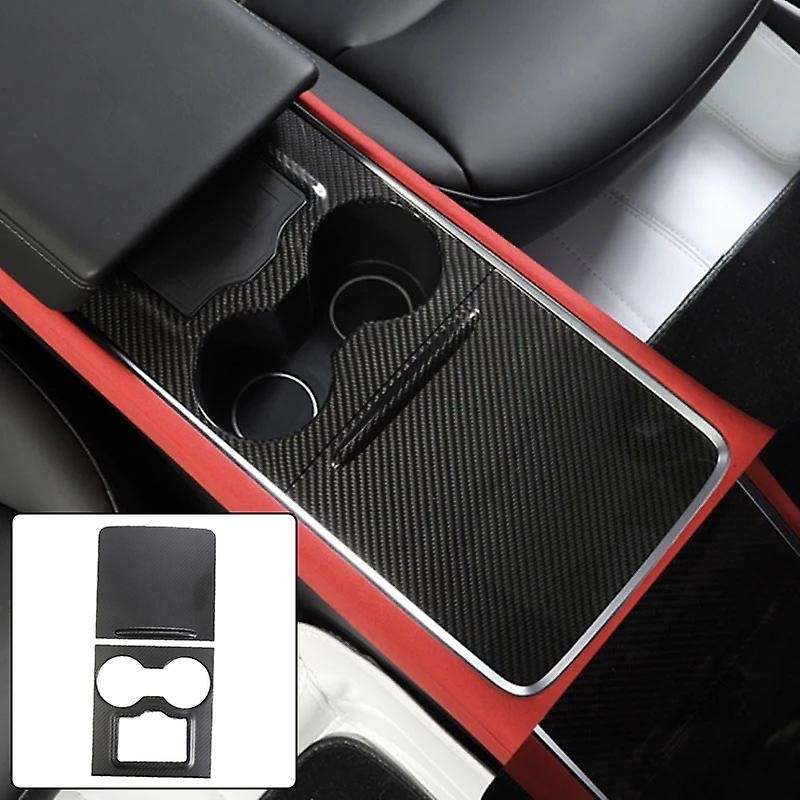 Car Matte Carbon Fiber Center Console Instrument Panel Protective Sticker Decoration Trim for Model