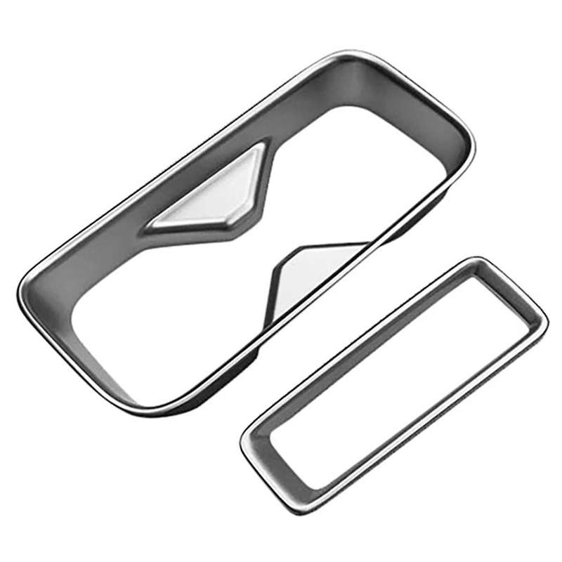 Car Matte Silver Center Console Water Cup Holder Decoration Cover Trim Stickers for -v Vezel 2021 2