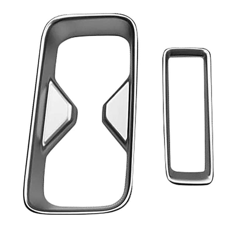 Car Matte Silver Center Console Water Cup Holder Decoration Cover Trim Stickers for -v Vezel 2021 2