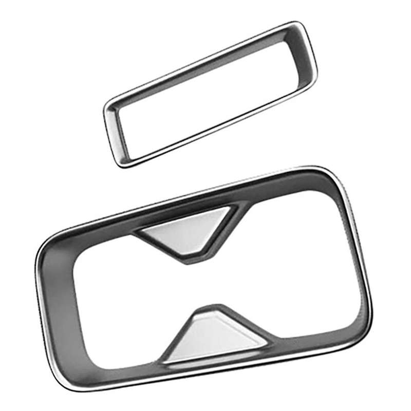 Car Matte Silver Center Console Water Cup Holder Decoration Cover Trim Stickers for -v Vezel 2021 2