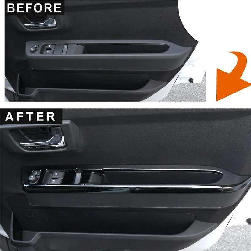Car Matte Silver Window Glass Lift Button Switch Cover Trim Door Armrest Panel for ATRAI CARGO 2022+