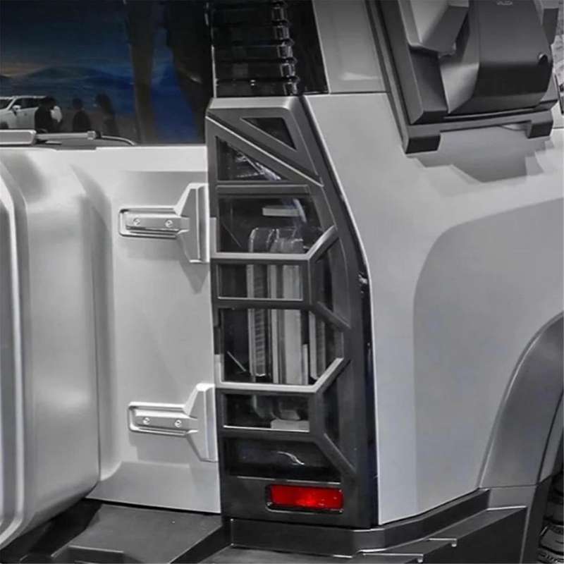 Car Mecha Tail Light Cover for Jetour Traveler 2023 2024 Rear Fog Light Cover Tail Light Frame Matte
