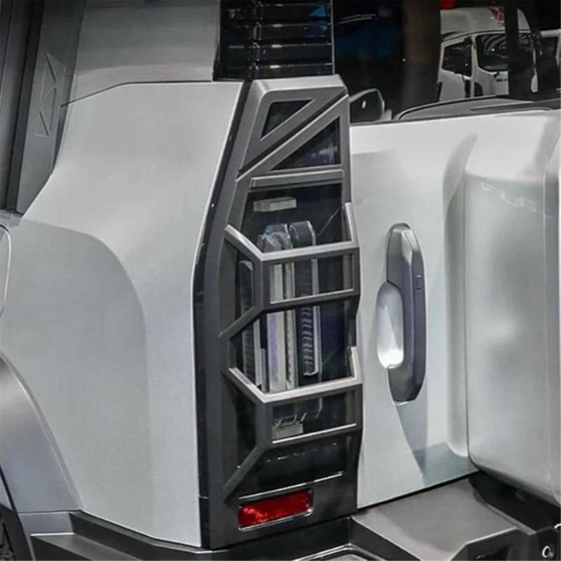 Car Mecha Tail Light Cover for Jetour Traveler 2023 2024 Rear Fog Light Cover Tail Light Frame Matte