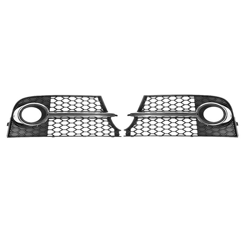 Car Mesh Fog Lamp Frame Honeycomb Grille Fog Lamp Cover for Tt Mk2 Tts 2011-2014 8j0807682k 8j080768