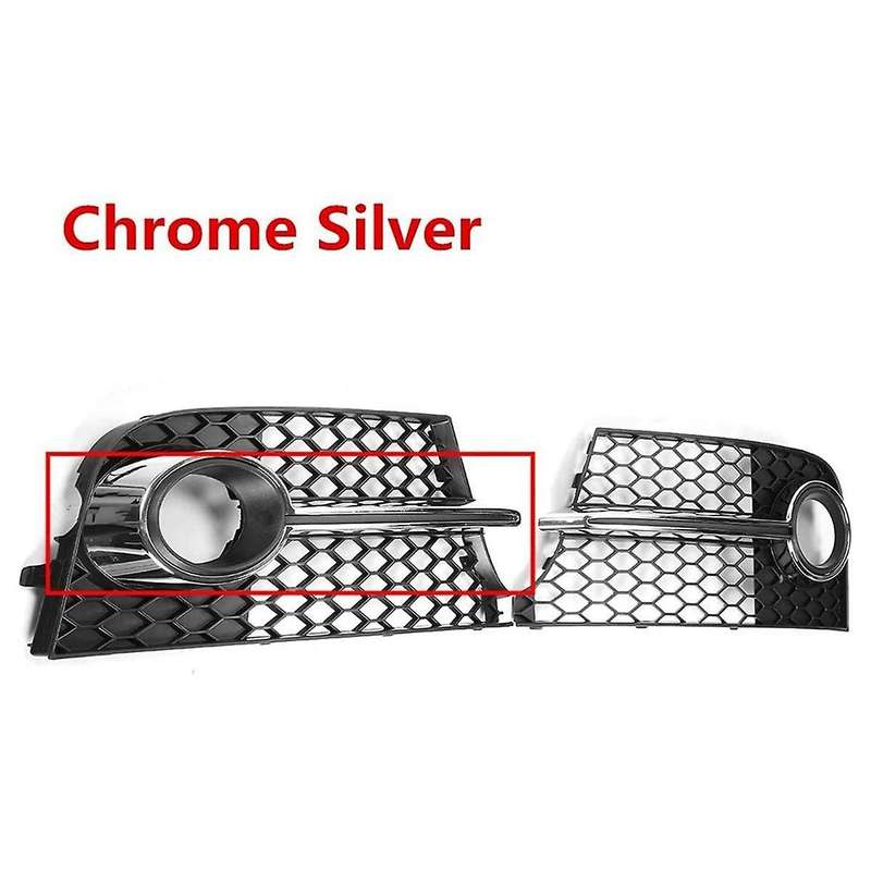 Car Mesh Fog Lamp Frame Honeycomb Grille Fog Lamp Cover for Tt Mk2 Tts 2011-2014 8j0807682k 8j080768