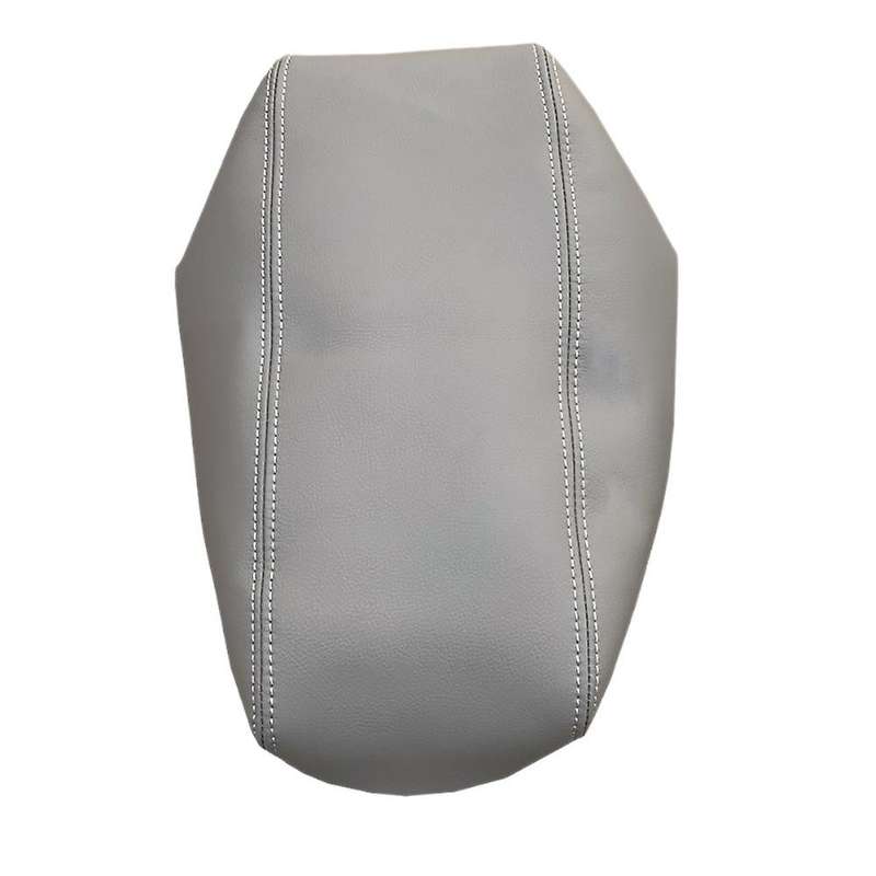 Car Microfiber Leather Console Armrest Panel Cover Protective Trim for Prius 2004-2008 Gray