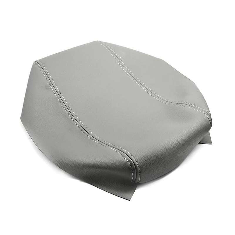 Car Microfiber Leather Console Armrest Panel Cover Protective Trim for Prius 2004-2008 Gray