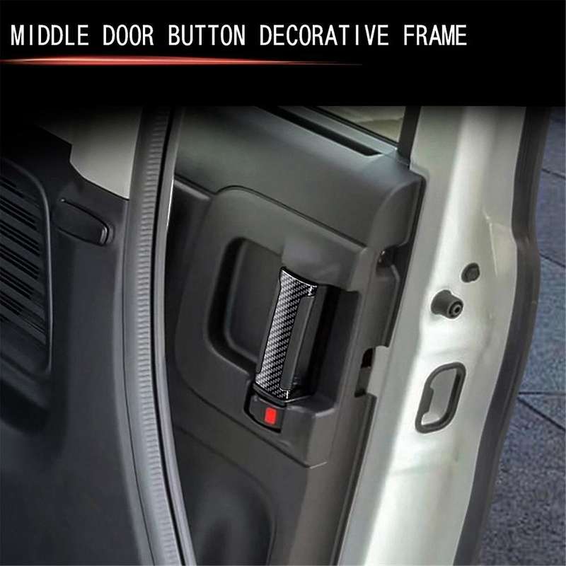 Car Middle Door Inner Handle Button Trim Sticker for SPACIA Custom MK04 2017-2024 Car Accessories Ca