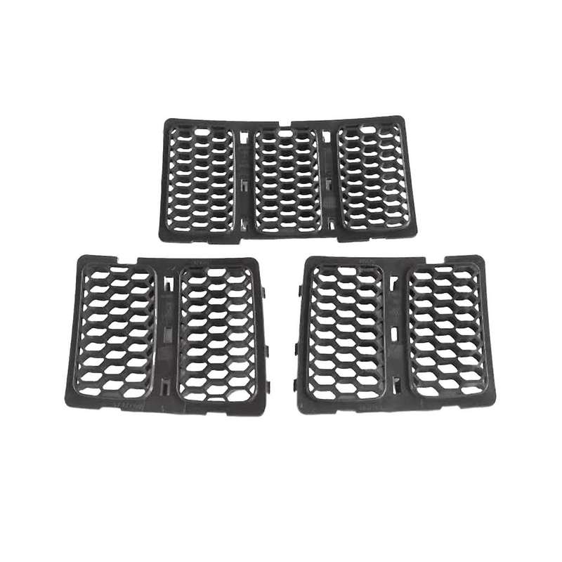Car Middle Mesh Grille Front Grille Inserts Trim Mesh Kit for Grand 2014-2016 Black 68143074ad