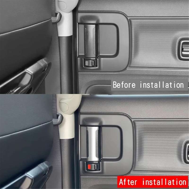 Car Middle Door Inner Handle Button Trim Sticker for SPACIA Custom MK04 2017-2024 Car Accessories Si