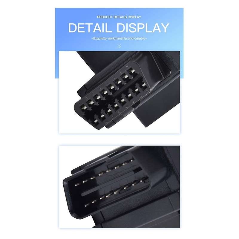 Car Mini OBD2 One Minute Two Extension Cable Automotive Universal 16-Pin Core Splitter Connected to