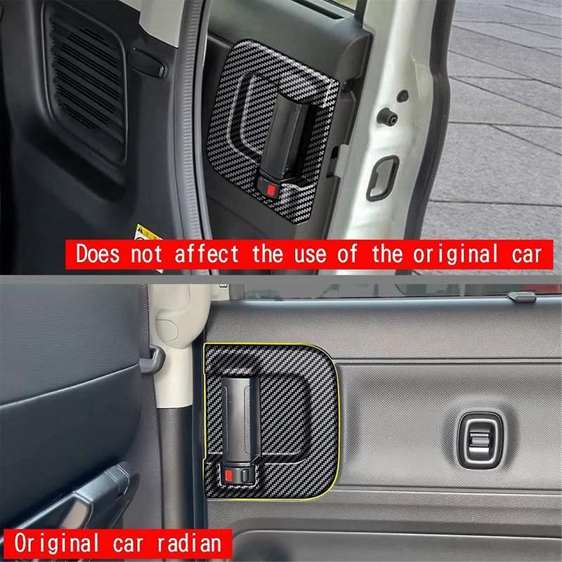 Car Middle Door Inner Handle Frame Trim Sticker for SPACIA Custom MK04 2017-2024 Car Accessories Car