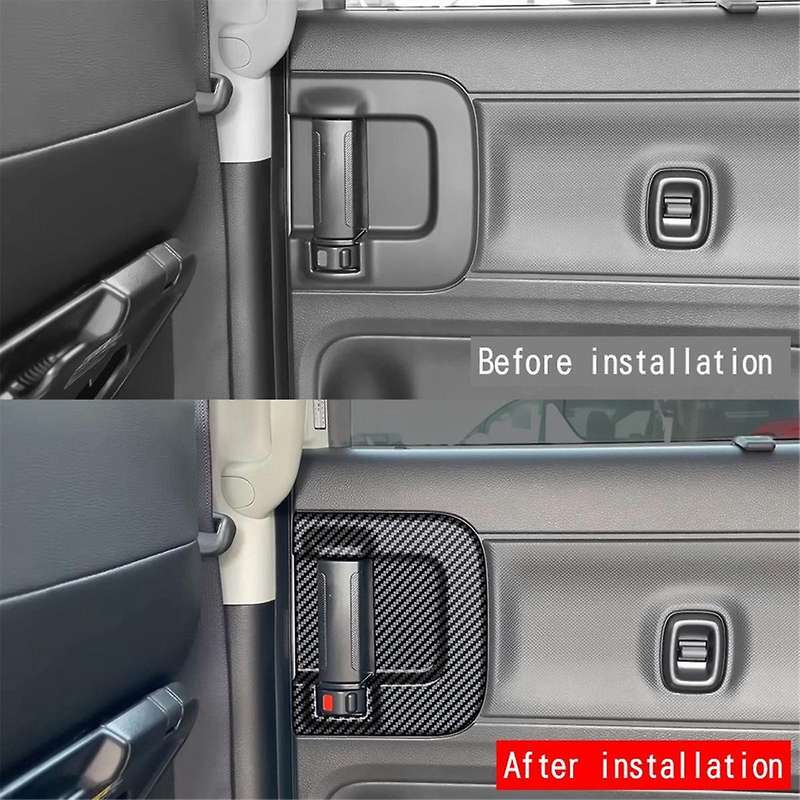 Car Middle Door Inner Handle Frame Trim Sticker for SPACIA Custom MK04 2017-2024 Car Accessories Car