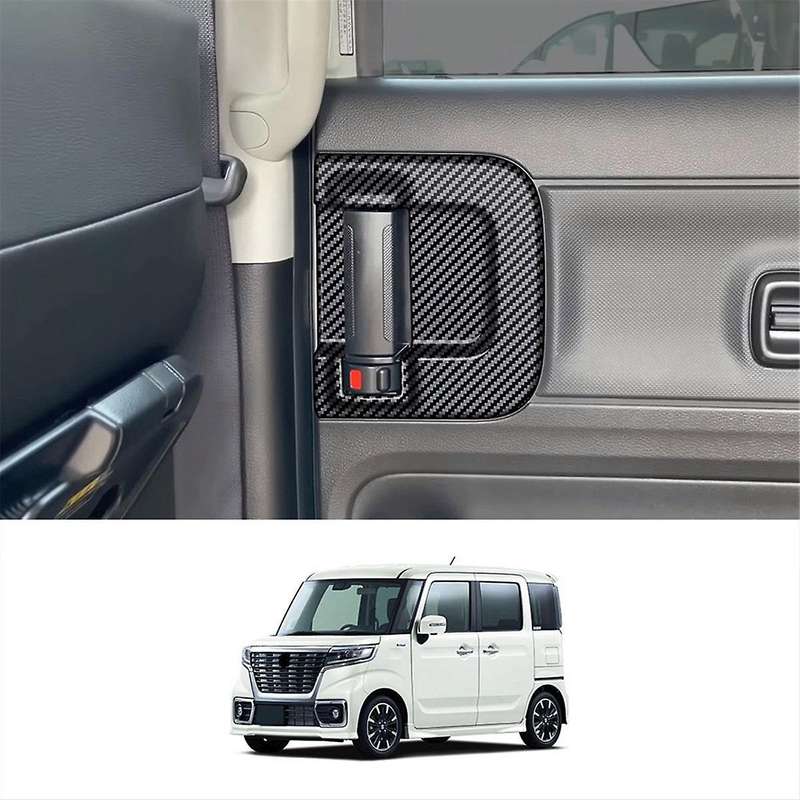 Car Middle Door Inner Handle Frame Trim Sticker for SPACIA Custom MK04 2017-2024 Car Accessories Car