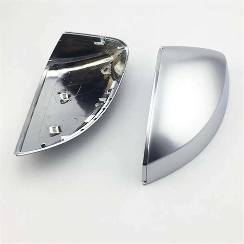 Car Mirror Cover Matte Chrome Silver Rearview Mirror Cover Protection Cap for A3 S3 2013- 2019