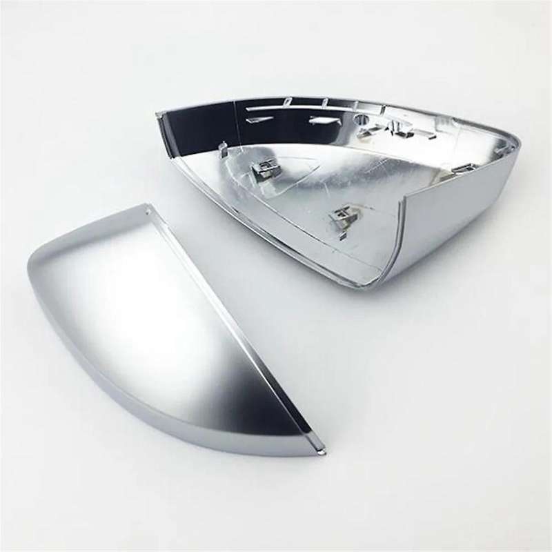 Car Mirror Cover Matte Chrome Silver Rearview Mirror Cover Protection Cap for A3 S3 2013- 2019