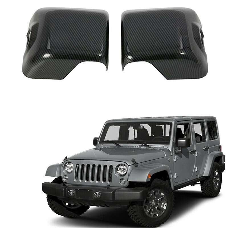 Car Mirror Covers Rearview Mirror Cover Sticker Accessories for Wrangler JL JT 2018+