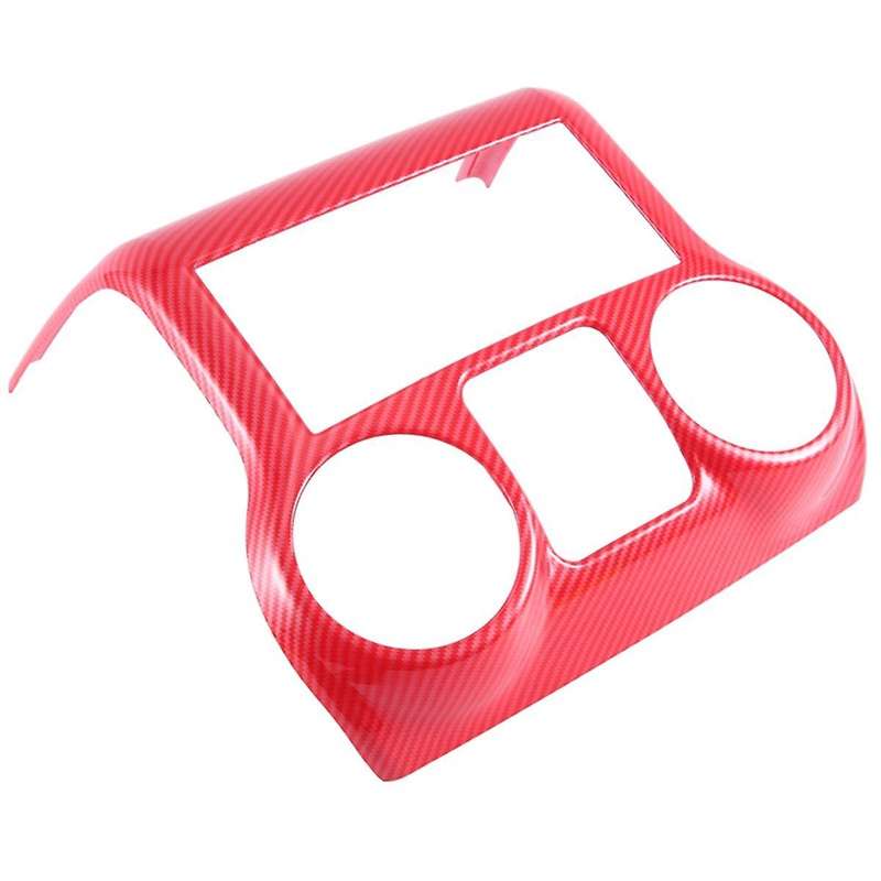 Car Modification Accessories Center Console Decorative Panel Interior Red Carbon Pattern for JK 2011