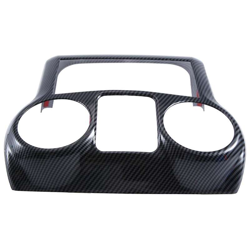 Car Modification Accessories Center Console Decorative Panel Interior Black Carbon Pattern for Wran
