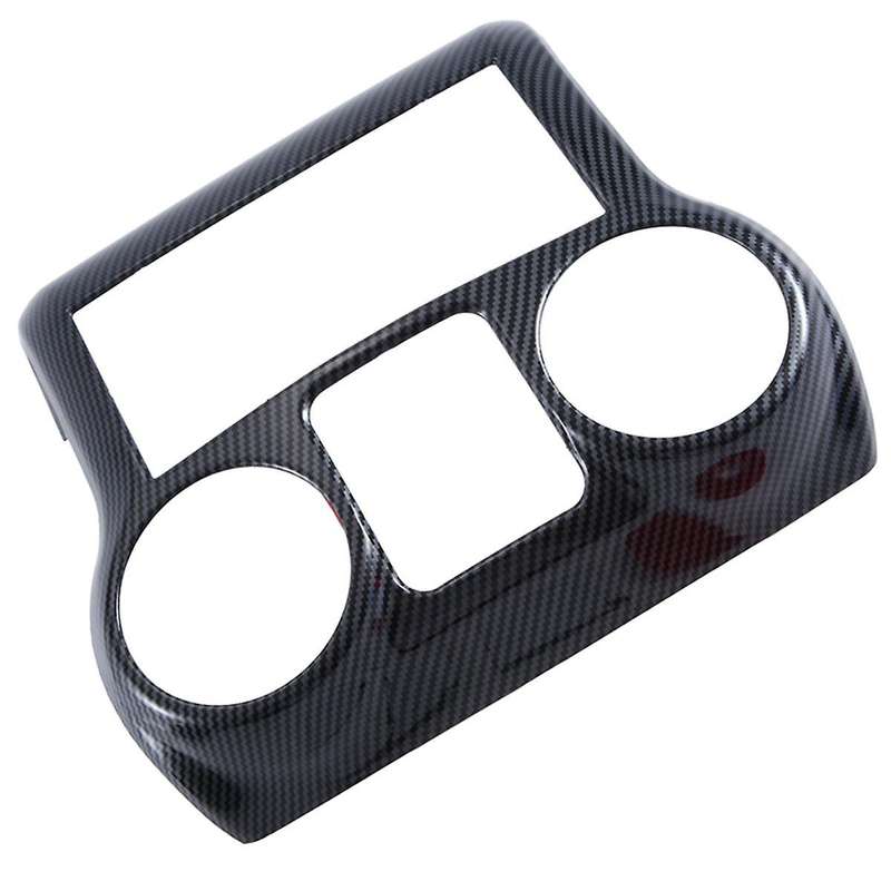 Car Modification Accessories Center Console Decorative Panel Interior Black Carbon Pattern for Wran