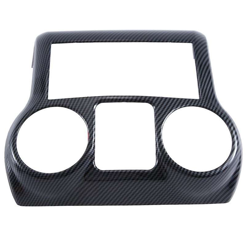 Car Modification Accessories Center Console Decorative Panel Interior Black Carbon Pattern for Wran