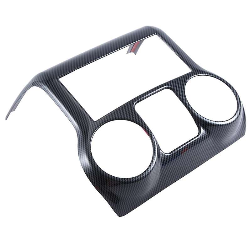 Car Modification Accessories Center Console Decorative Panel Interior Black Carbon Pattern for Wran
