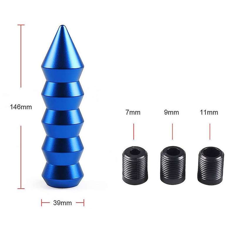 Car Modification Parts Car Conical Gear Shift Head Aluminum Alloy Universal Stick Head Racing Gear S