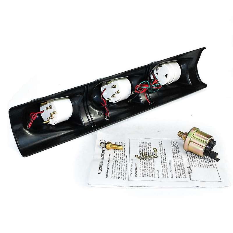 Car Modification Parts Speed Water Temperature Oil Pressure Three-In-One Instrument Combination Kit
