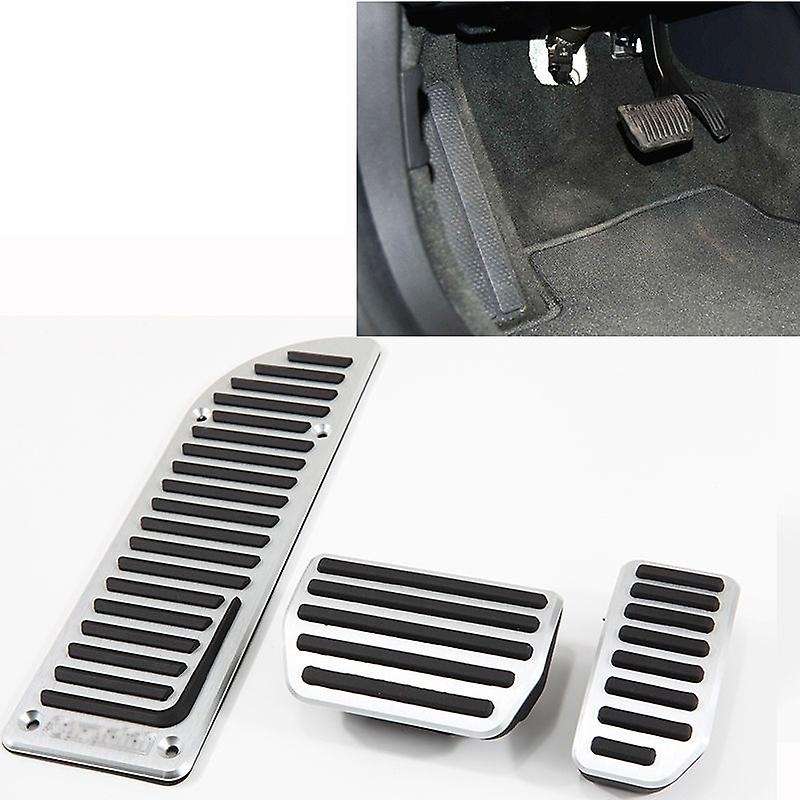 Car Modified Aluminium Alloy Accelerator Gas Brake Pedal AT Pad Stickers for S60 S60L XC60 XC70 V70