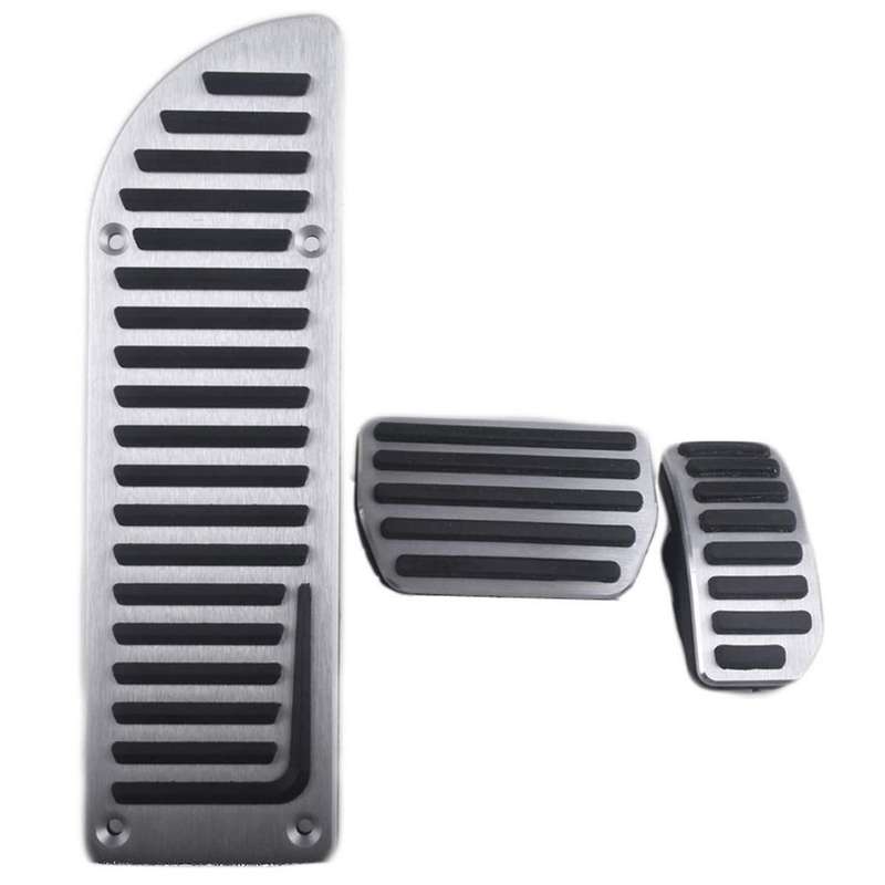Car Modified Aluminium Alloy Accelerator Gas Brake Pedal AT Pad Stickers for S60 S60L XC60 XC70 V70