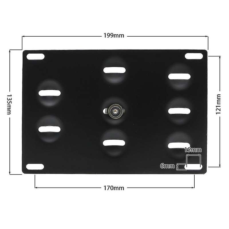 Car Modification Tow Hook License Plate Bracket with Adapter American License Plate Frame for  E Ser