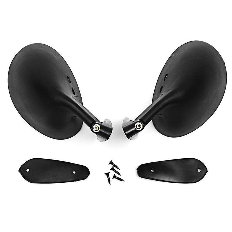 Car Modification Retro Rearview Mirror F1 White Door Wing Side Mirror 2pcs Mirror