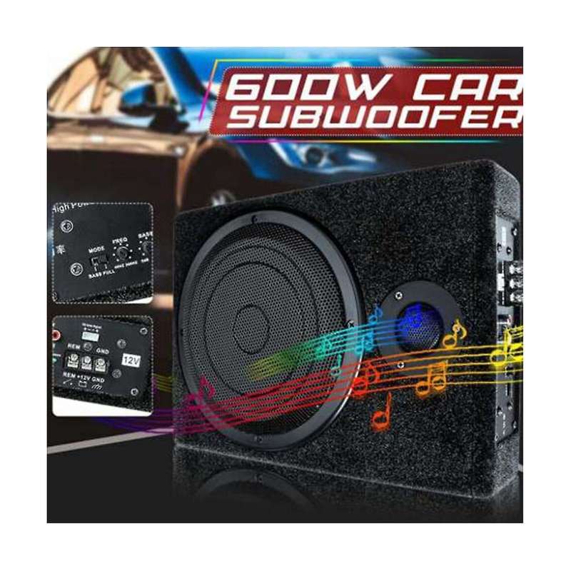 Car Mounted Subwoofer Ultra-thin Seat Modification 600W Subwoofer 12V Dedicated Car Audio System