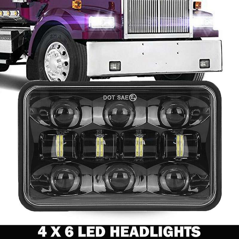 Car Modified Headlights Car LED Lights 120 Watts Square 5 Inches (4X6) LED Truck Headlights Universa