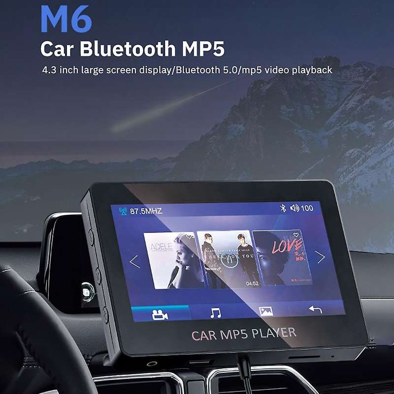 Car Mp5 Player Bluetooth 5.0 Fm Transmitter Support Tf U Disk Music Player Car Player Car Electronic