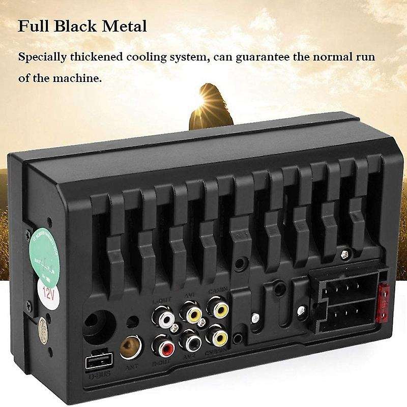 Car MP5, 7060B 7Inch HD TFT Screen Bluetooth Car MP5 Video Player FM Radio AUX USB Rear View Camera
