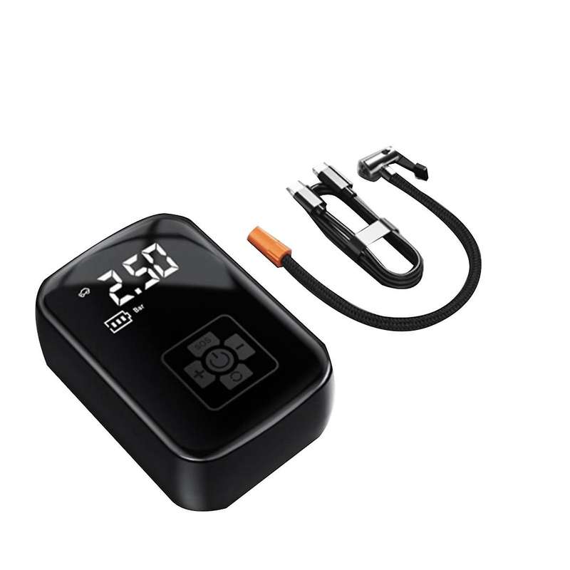 Car Mounted Wireless Digital Display Inflation Pump Portable Wireless Air Pump Tire Inflator with P