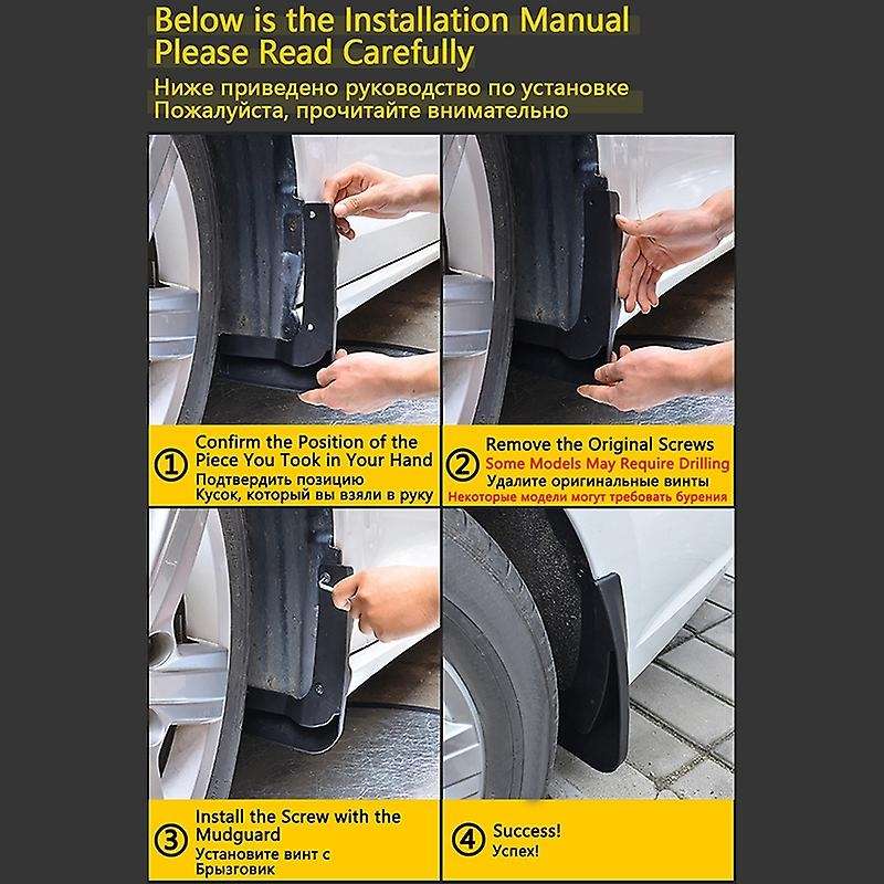 Car Mud Flaps Mudguard Splash Guards for QL 2017 2018 2019