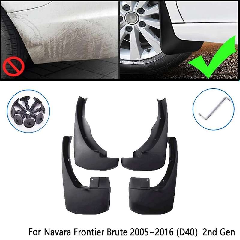 Car Mud Flaps Mudguard Splash Guards for Navara Frontier D40 2005-2016