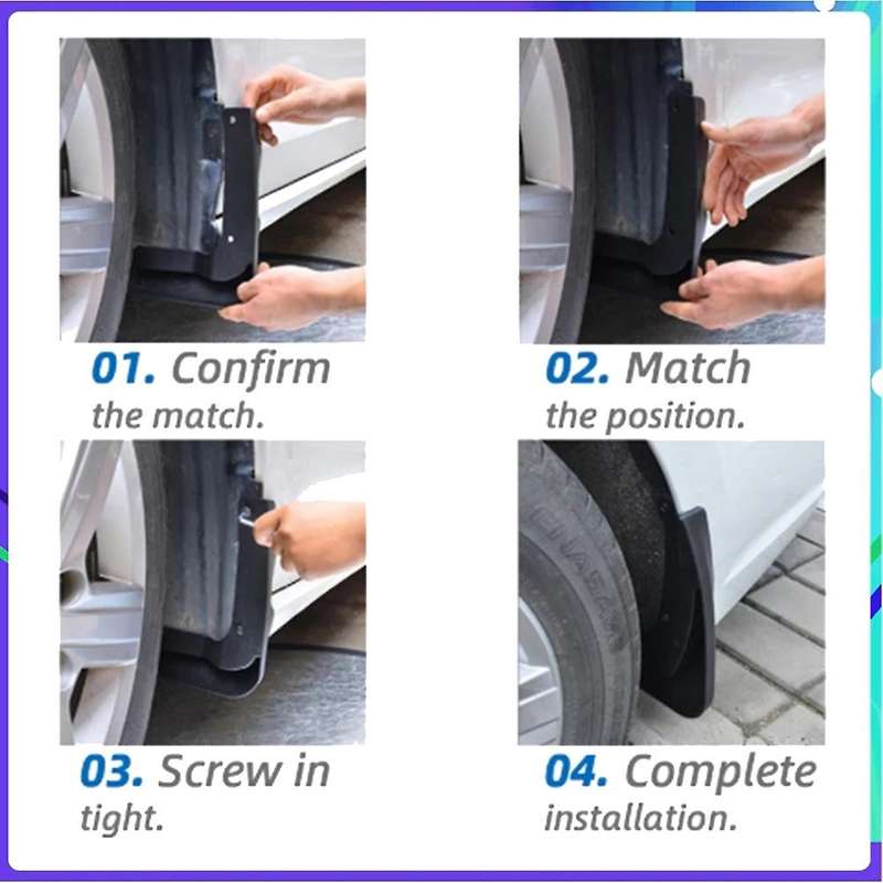 Car Mud Flaps Mudguard Splash Guards for Navara Frontier D40 2005-2016