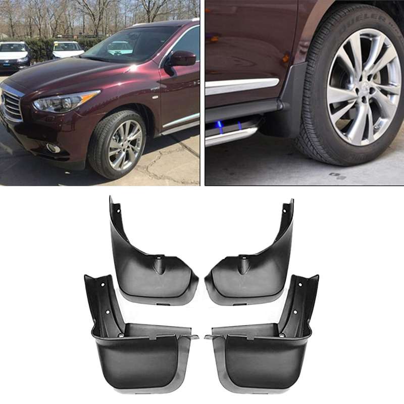 Car Mud Flaps Mudflaps MudFlap Splash Guards Mudguards Front Rear for JX35 QX60 2013 - 2018