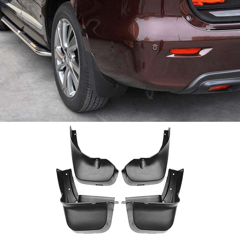 Car Mud Flaps Mudflaps MudFlap Splash Guards Mudguards Front Rear for JX35 QX60 2013 - 2018