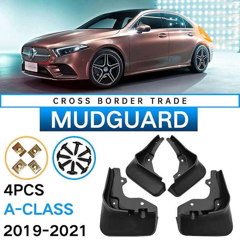 Car Mudflaps for - A- W177 A180 A200 A220 A250 2019-2022 Mudguard Mud Flap Splash
