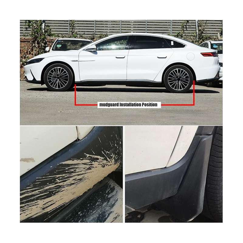 Car Mudguard for Ev 2020 2021 Front Rear Mudguards Splash Guards Mudflaps Accessories ,4pcs