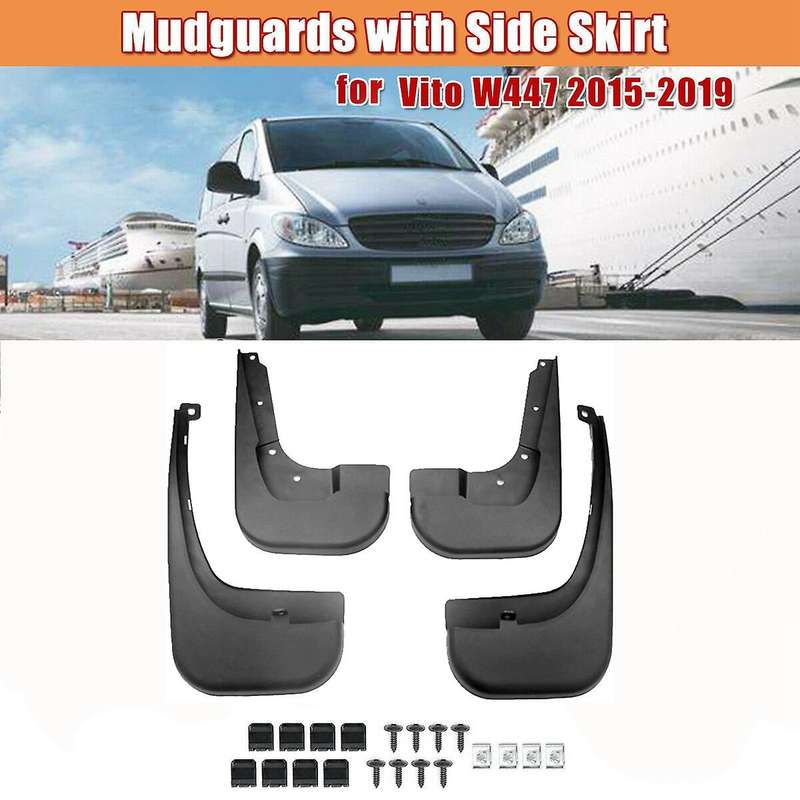 Car Mudguards Front Wheel Fenders Mud Flaps Splash Guards for V Class W447 2016-2020 with Side Skirt