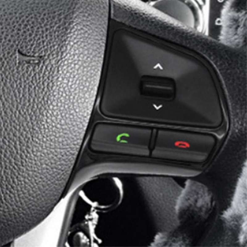 Car Multifunction Steering Wheel Button Control Volume Switch for K2 2011-2016 Gloss Black