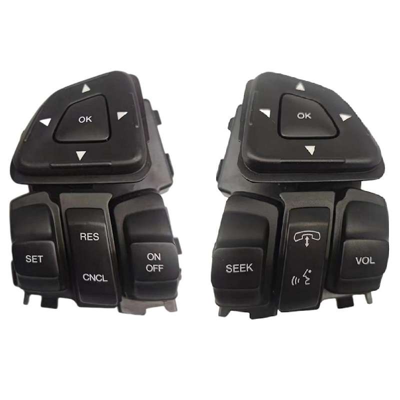 Car Multi-function Media Steering Wheel Button Audio Volume Cruise Control Switch for Edge Explorer
