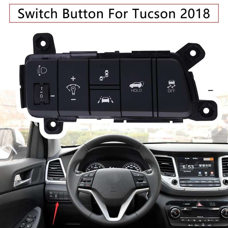 Car Multi-Function Instrument Panel Headlight Switch Fog Light Adjustment Switch for 2018