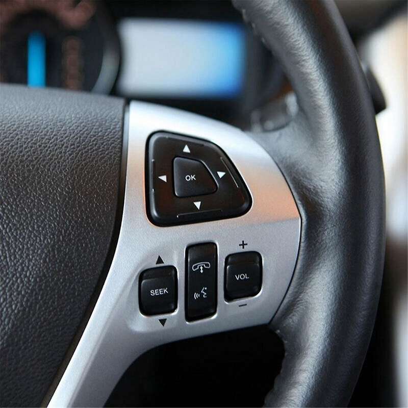 Car Multi-Function Media Steering Wheel Button Audio Volume Cruise Control Switch for Edge Explorer